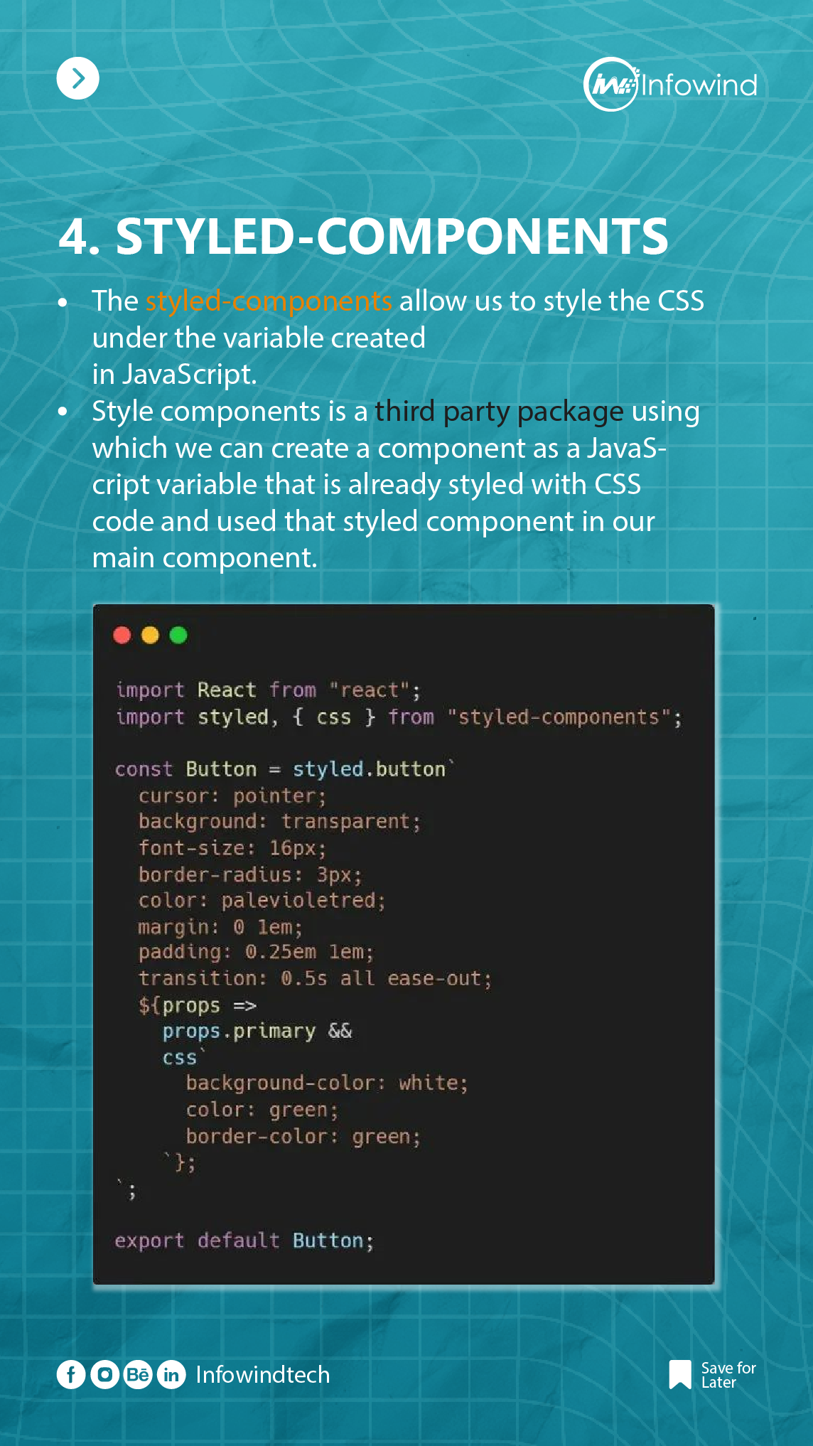 5 Way To Style React Components Infowind Technologies IT PVT LTD