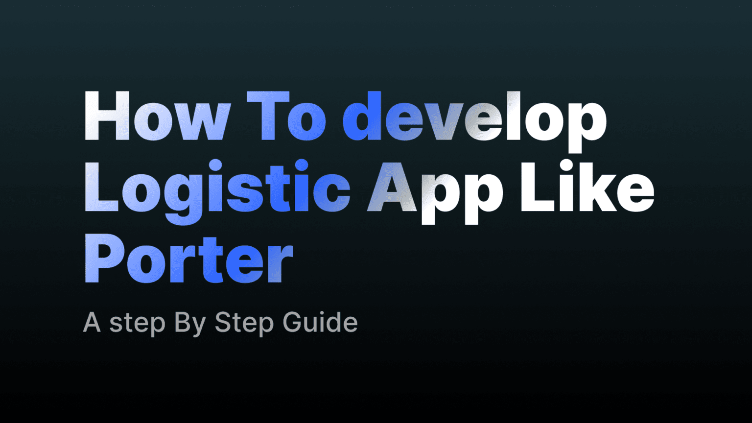 Logistics App