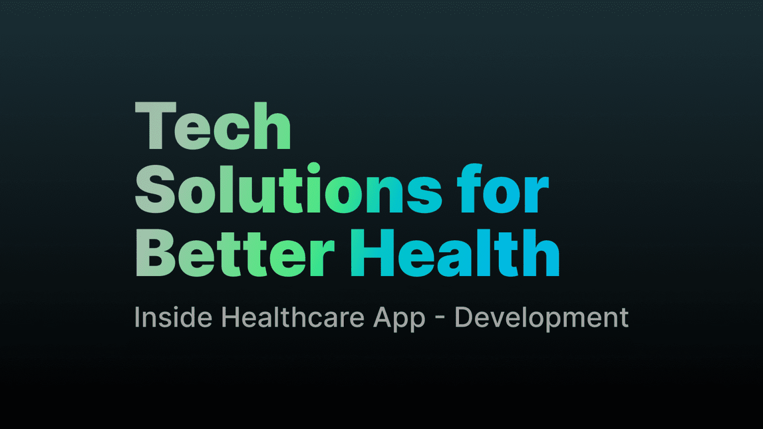 Healthcare App Development